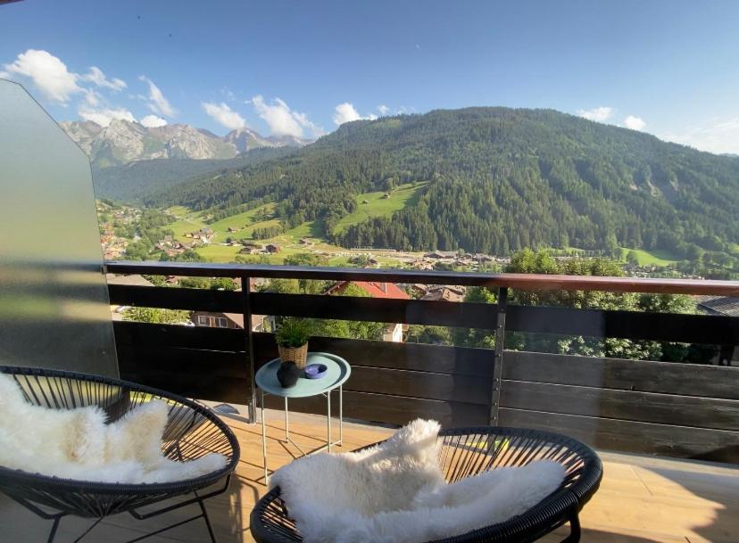Bel Appartement Avec Vue Exceptionnelle Le Grand-Bornand Buitenkant foto